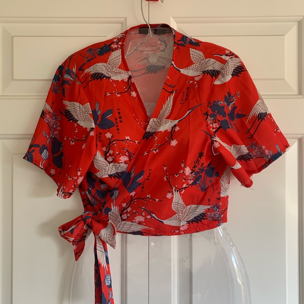 Kimono Style Wrap Top